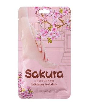 Sakura Exfoliating Foot Mask